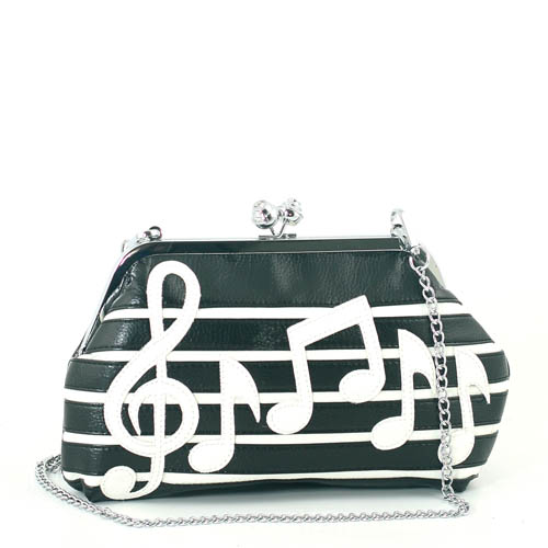 Music Note Structured Handbag-0