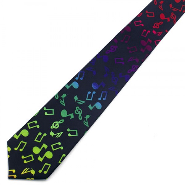 Multi Color Music Note Tie-0