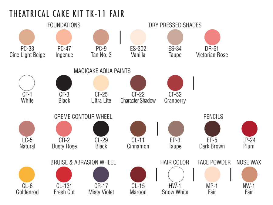 Ben Nye Student Theatrical Stage Makeup Kits - Costume Holiday House